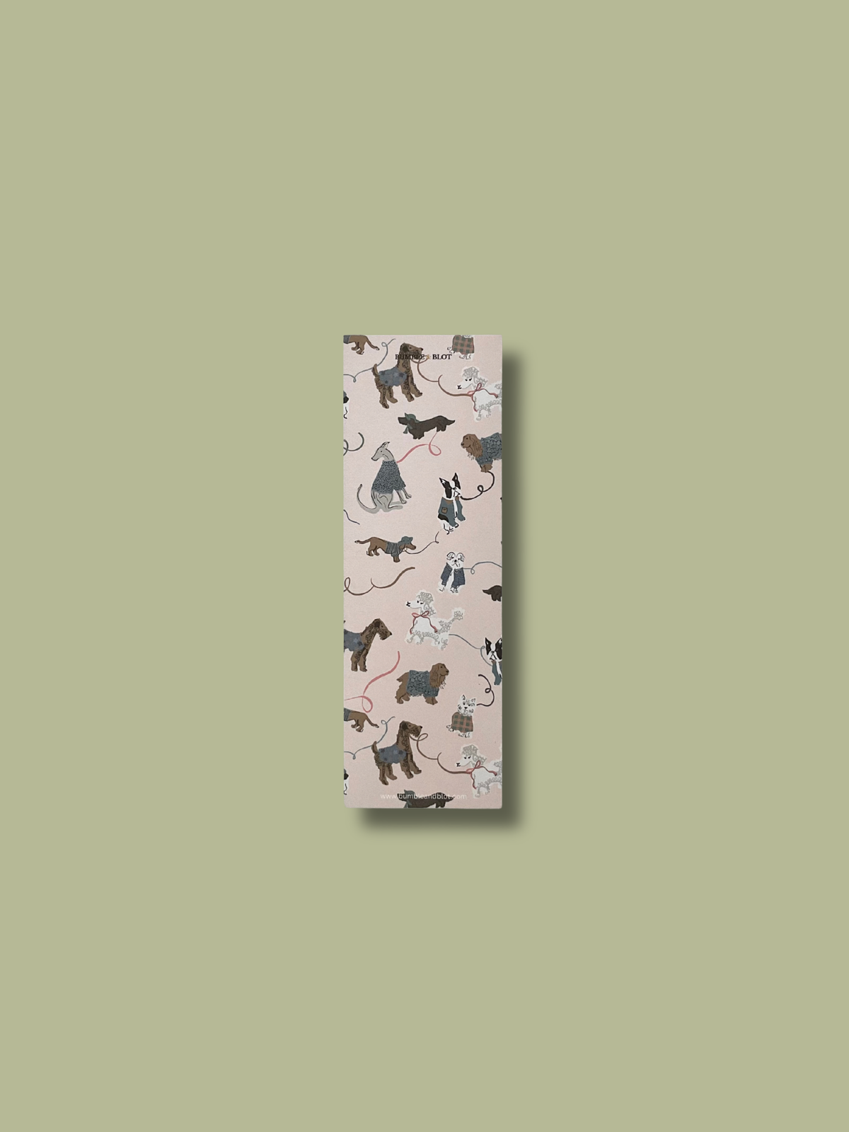 Dog Walks Bookmark - Candy Floss
