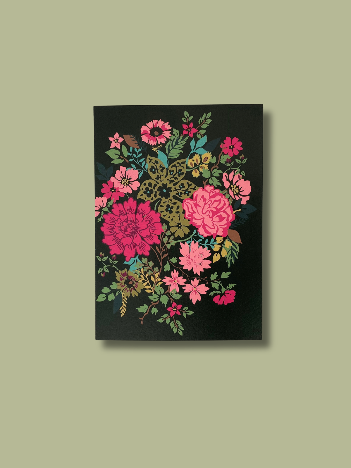 Hand Tied Bouquet Card - Pine