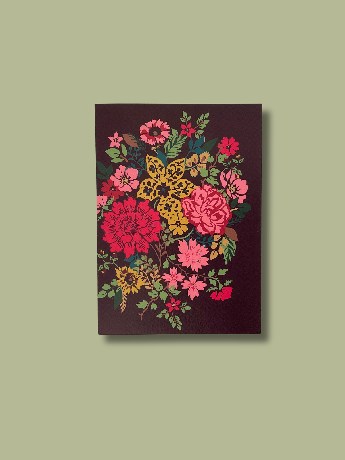 Hand Tied Bouquet Card - Beaujolais