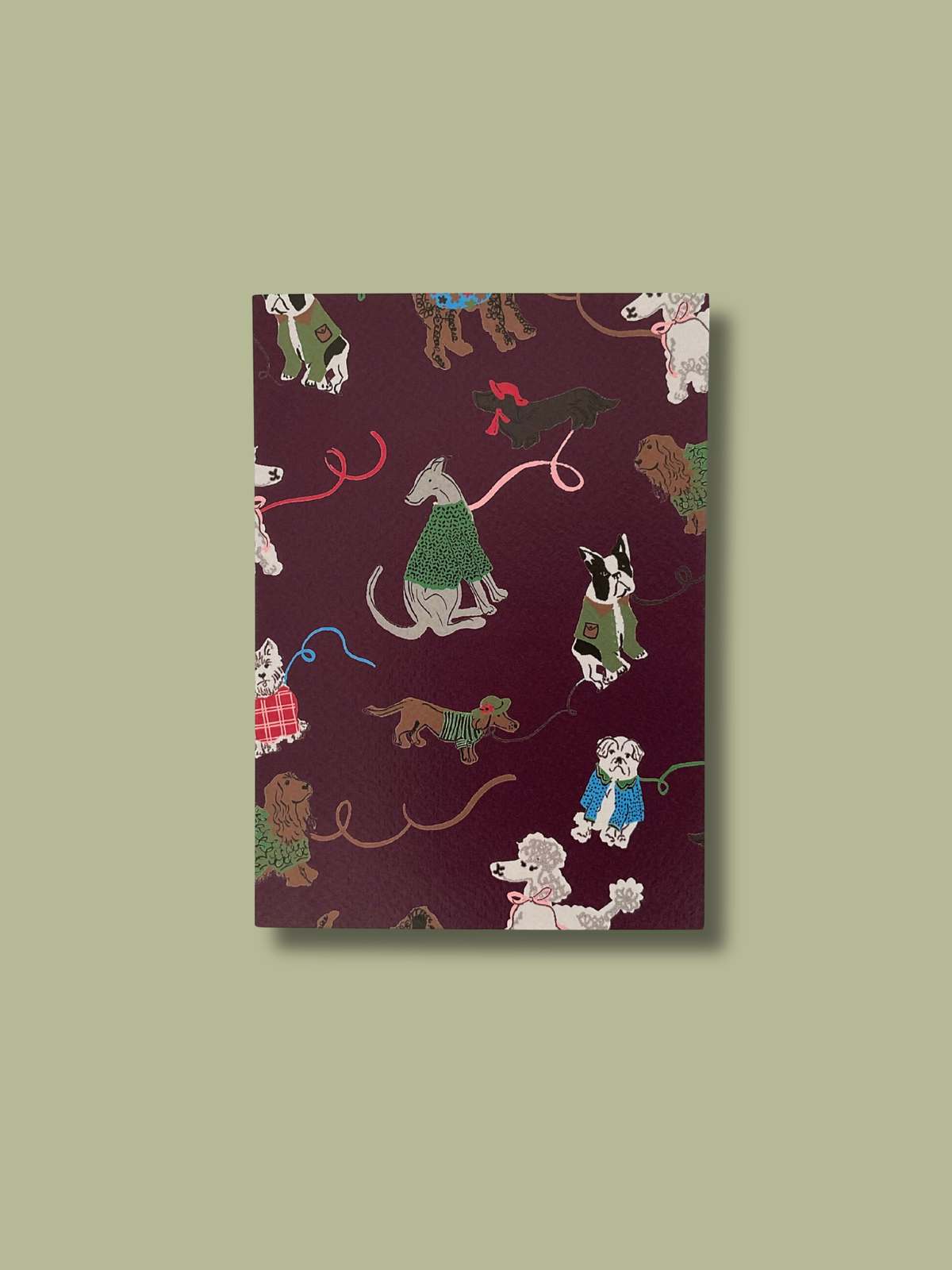 Dog Walks Card - Beaujolais