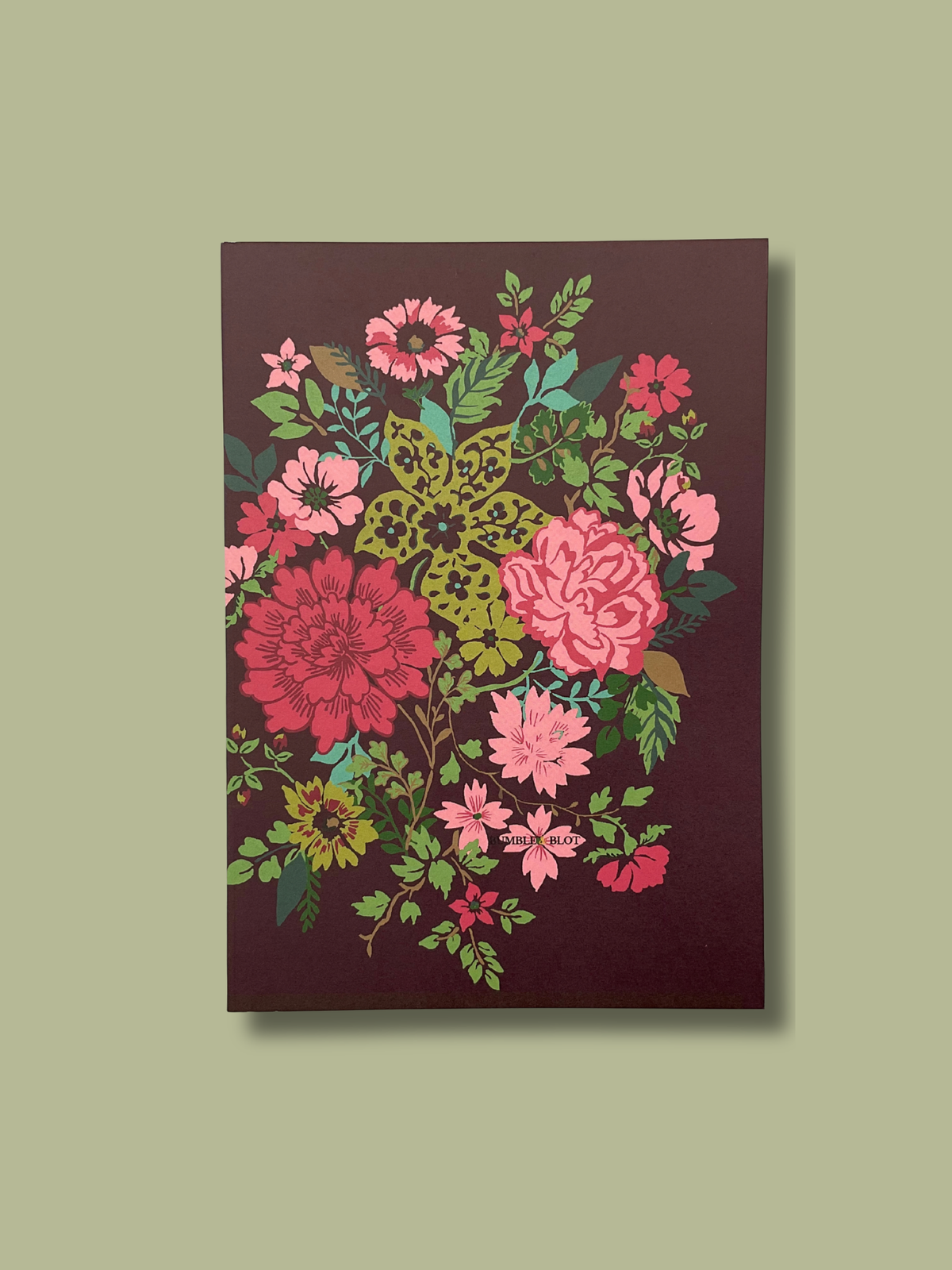 Hand Tied Bouquet A5 Notebook - Beaujolais