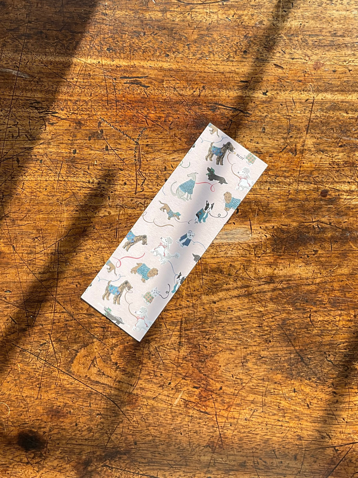 Dog Walks Bookmark - Candy Floss