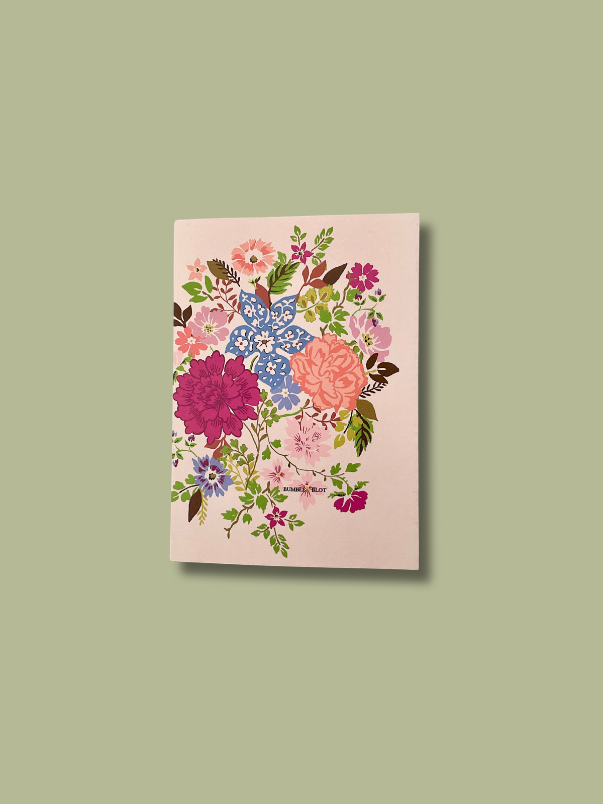 Hand Tied Bouquet & Gypsy Floral A6 Notebook Set - Peach & Stone