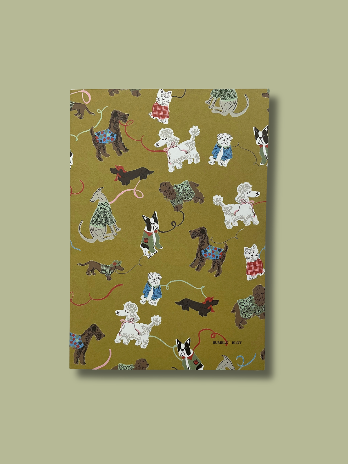 Dog Walks & Gypsy Floral A5 Notebook Set - Burnished Gold & Black