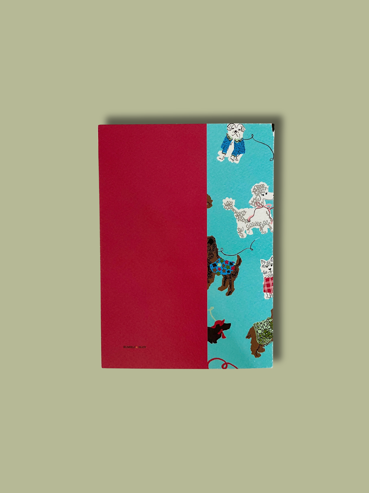Dog Walks Card - Turquoise