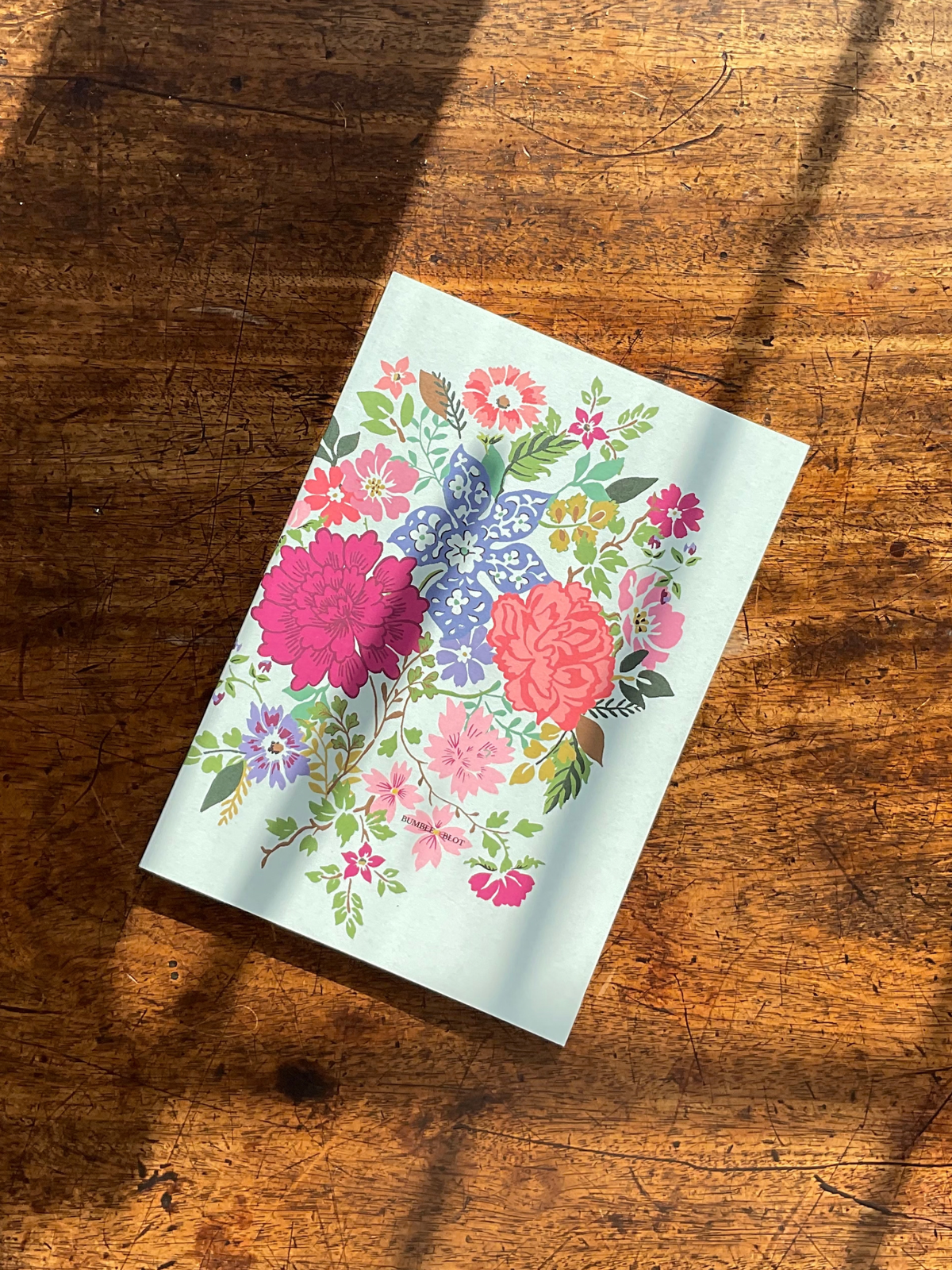 Hand Tied Bouquet A5 Notebook - Aqua