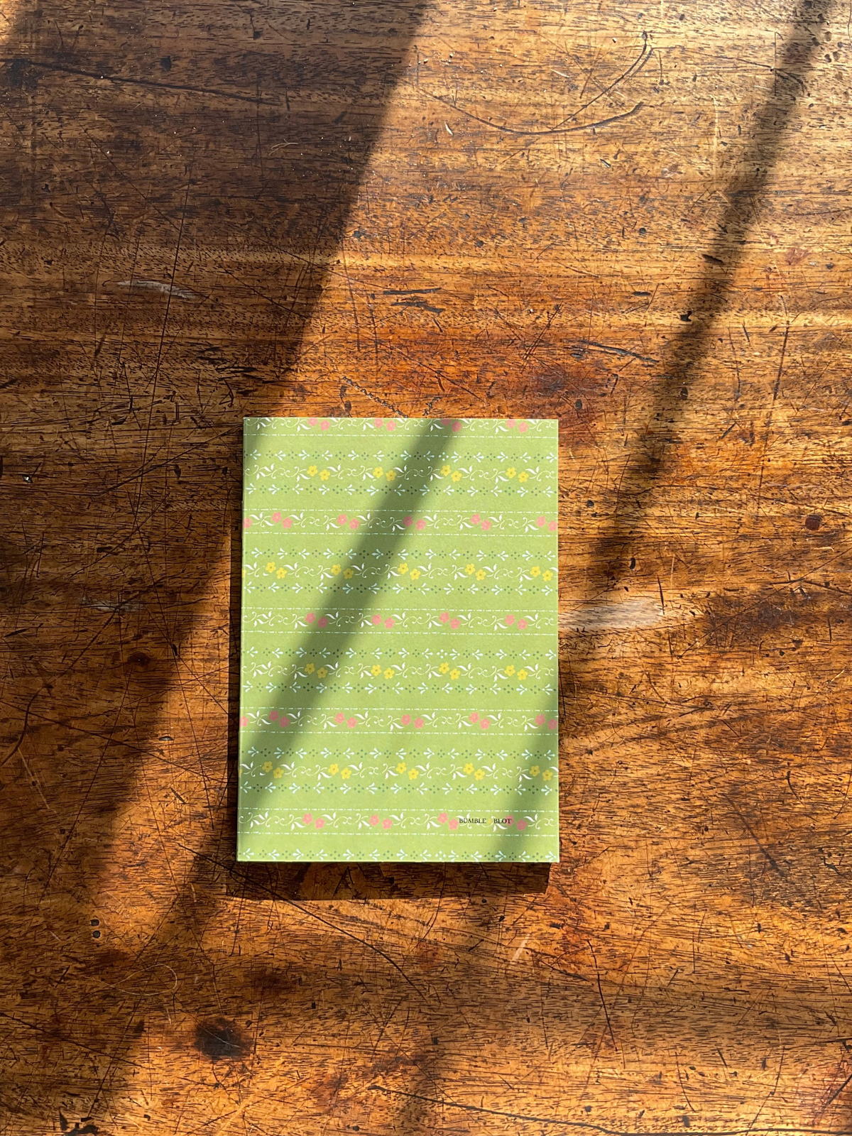 Dot Dash Trellis A6 Notebook - Green