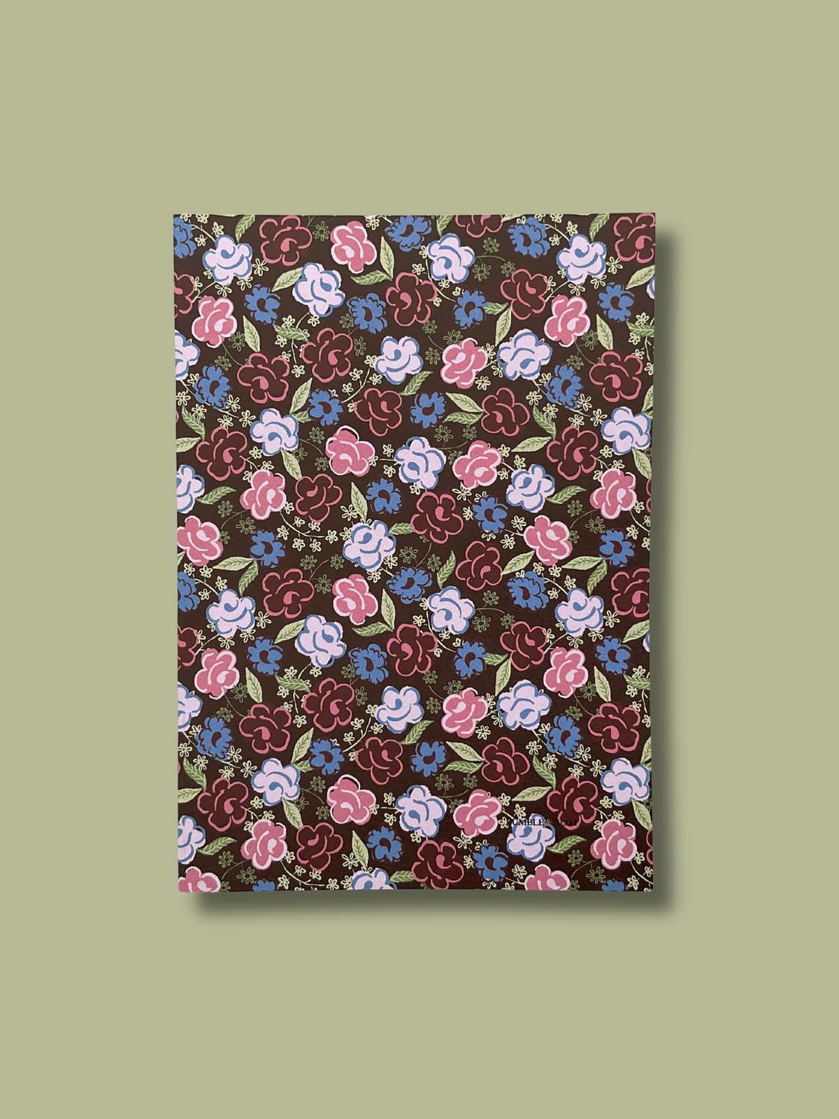 Hand Tied Bouquet & Gypsy Floral A5 Notebook Set - Beaujolais & Chocolate