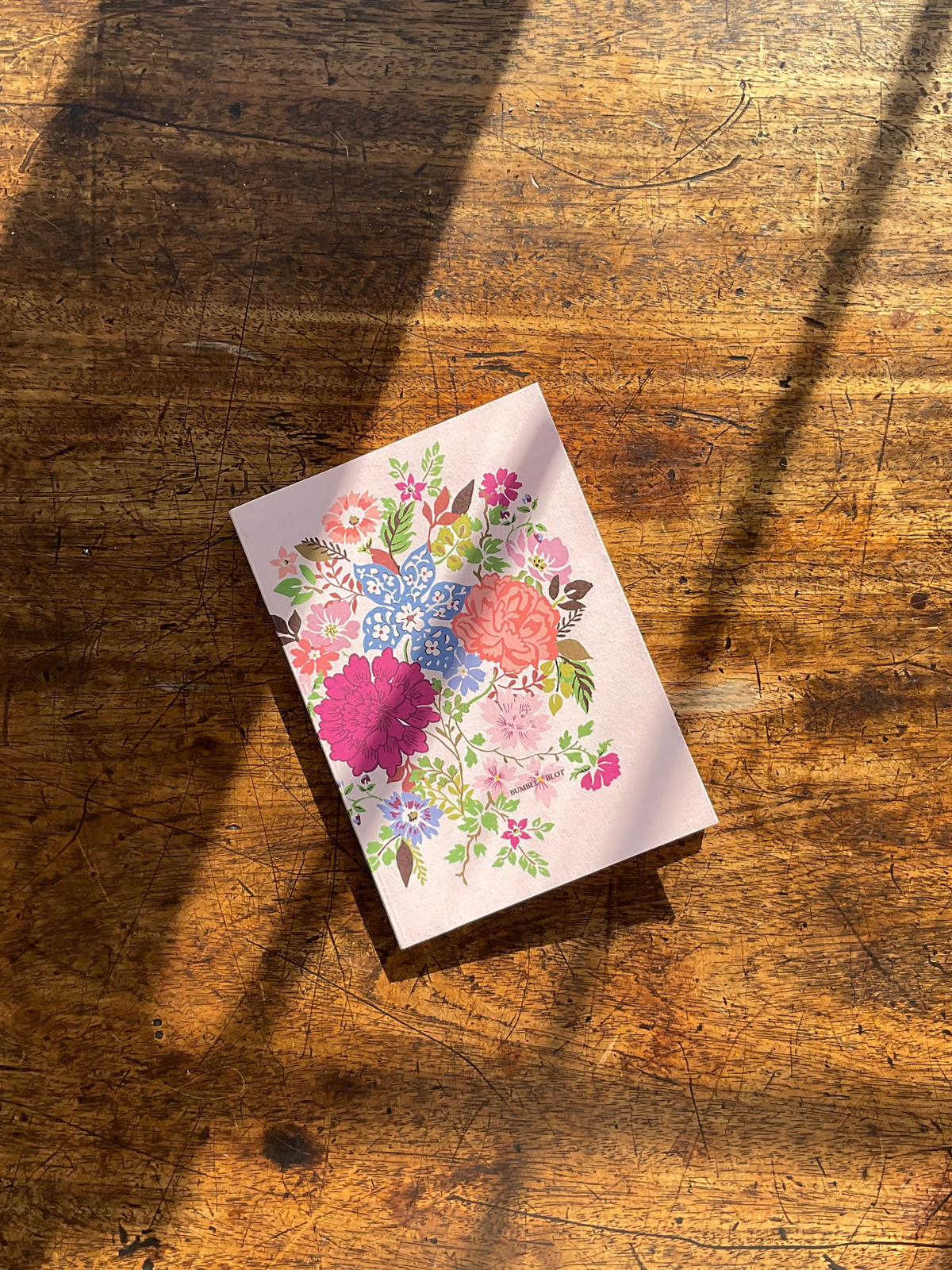 Hand Tied Bouquet & Gypsy Floral A6 Notebook Set - Peach & Stone