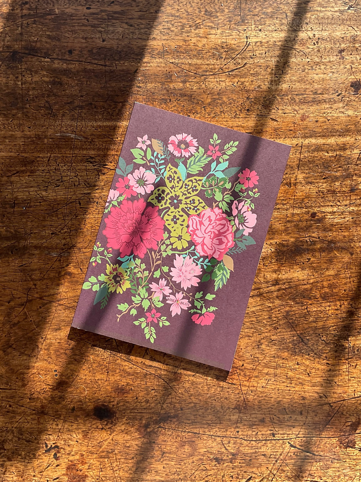 Hand Tied Bouquet & Gypsy Floral A5 Notebook Set - Beaujolais & Chocolate